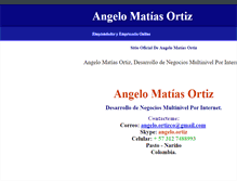 Tablet Screenshot of angelomatiasortiz.com